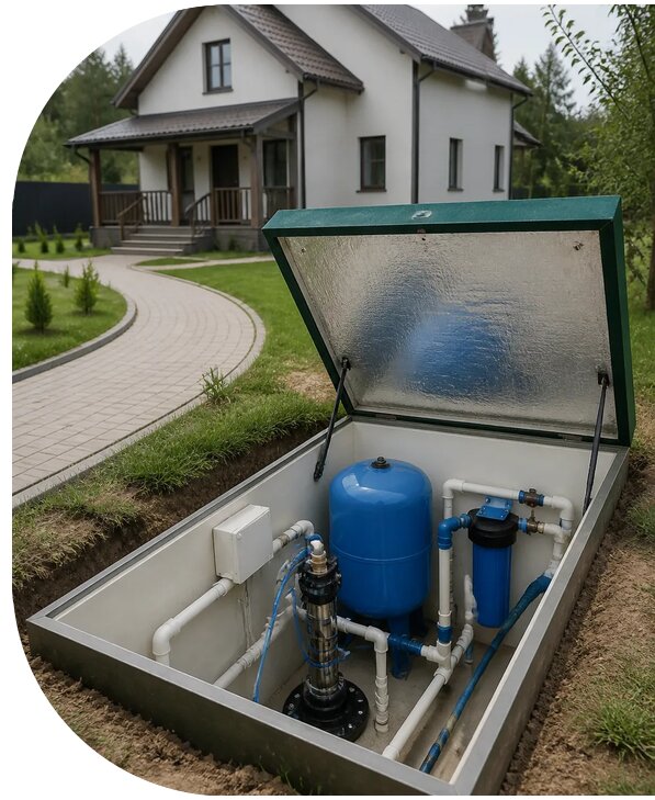 Автономное водоснабжение дома в Пензе от 153975 р. | АПаруса-Пнз